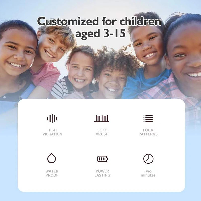Children's Electric Toothbrush with Sonic Cleaning Feature - Smarsty