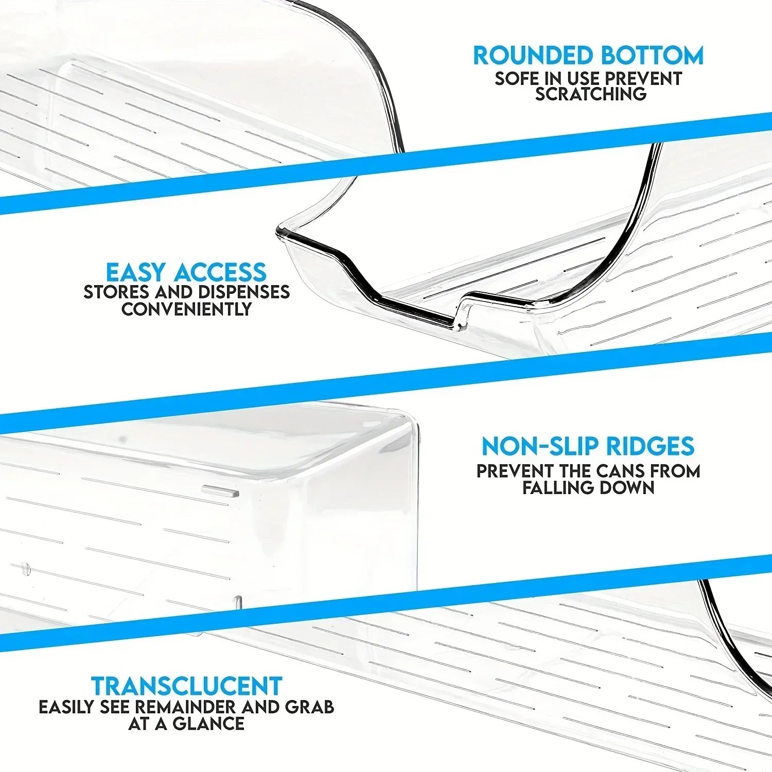 1 Piece Kitchen Storage Cans Soda Storage Cans Refrigerator Freezer Storage Dispensers Container Kitchen Accessories Organizer