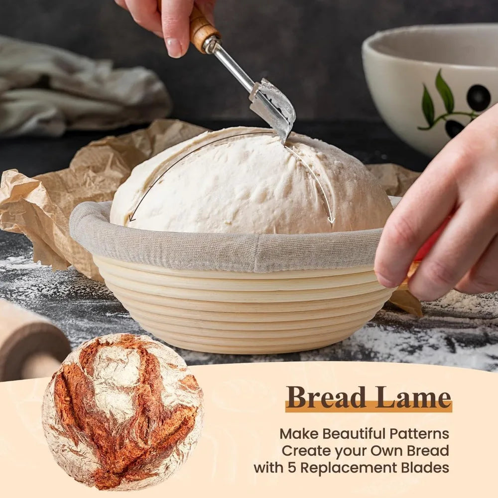 Professional Baking Tools Kit with Sourdough Starter Jar - Smarsty