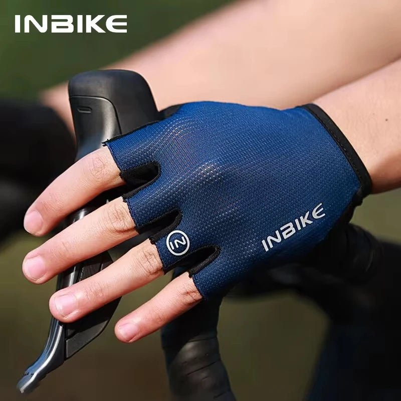 INBIKE Breathable Half Finger Cycling Gloves with Shock Absorption - Smarsty
