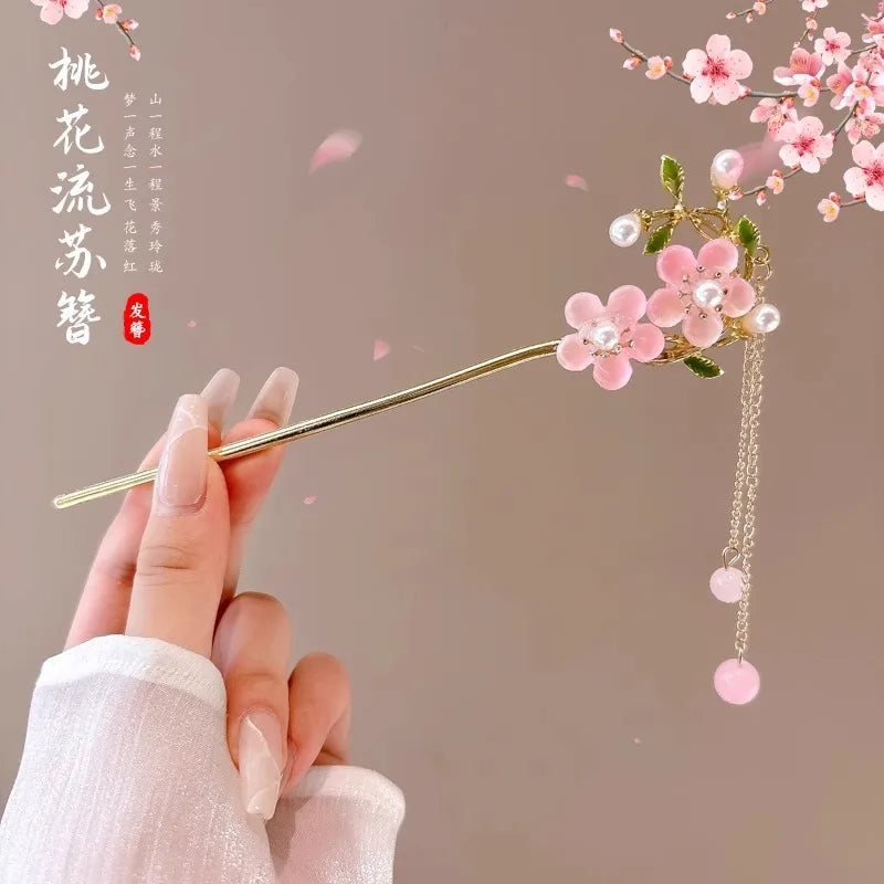 Vintage Chinese Style Flower Hairpin for Women - Smarsty