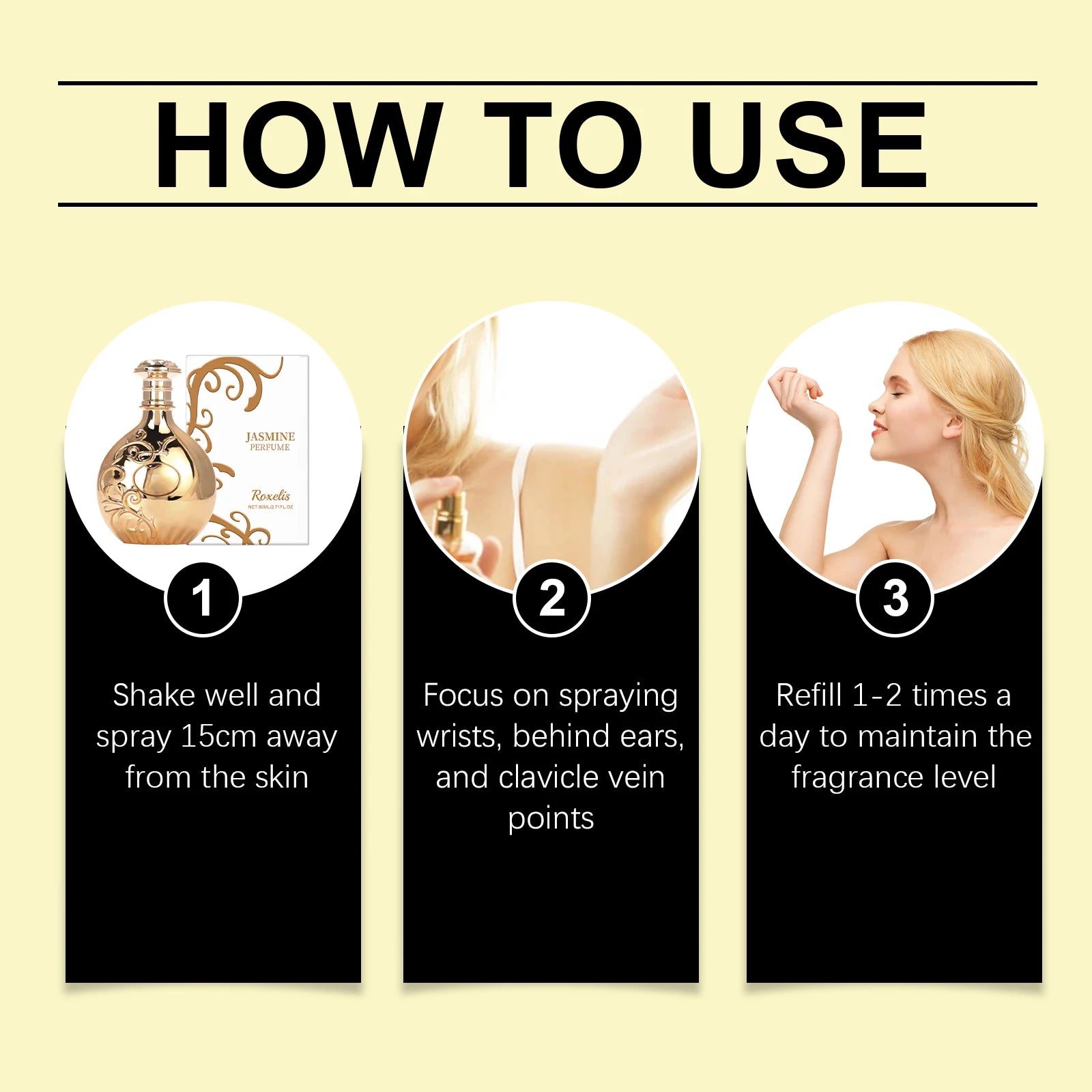 Jasmine Perfume - Fresh Jasmine as Main Note, Long-Lasting Fragrance to Enhance Elegant Temperament | Eau de Parfum for Women