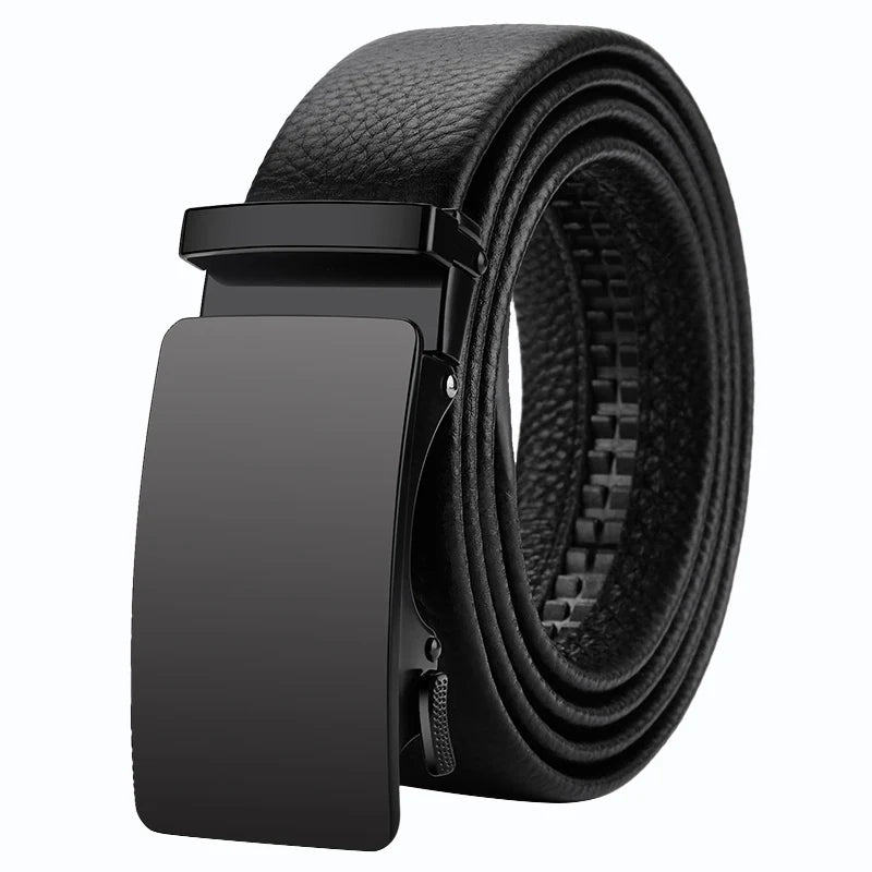 OYIFAN Genuine Leather Men Belt Adjustable Automatic Buckle - Smarsty