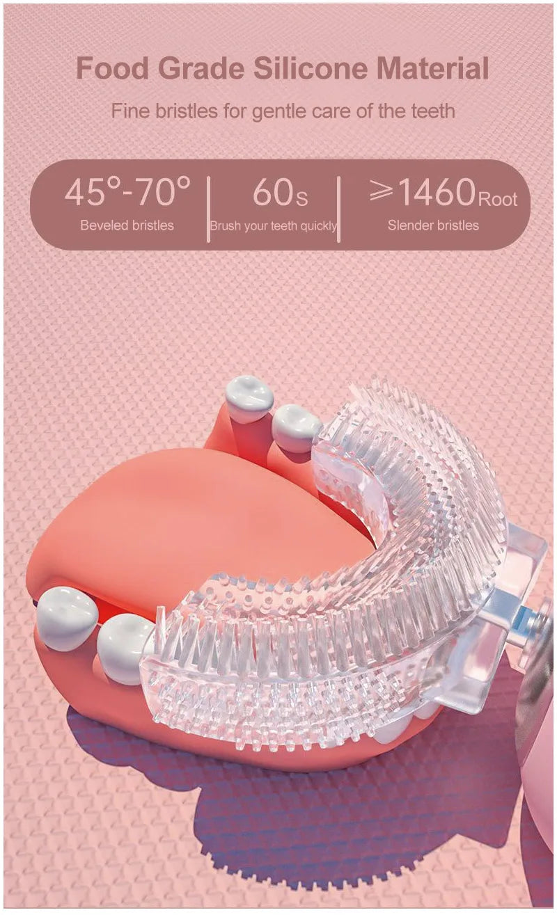 Children's Smart Electric Toothbrush with 360 Degree Cleaning - Smarsty