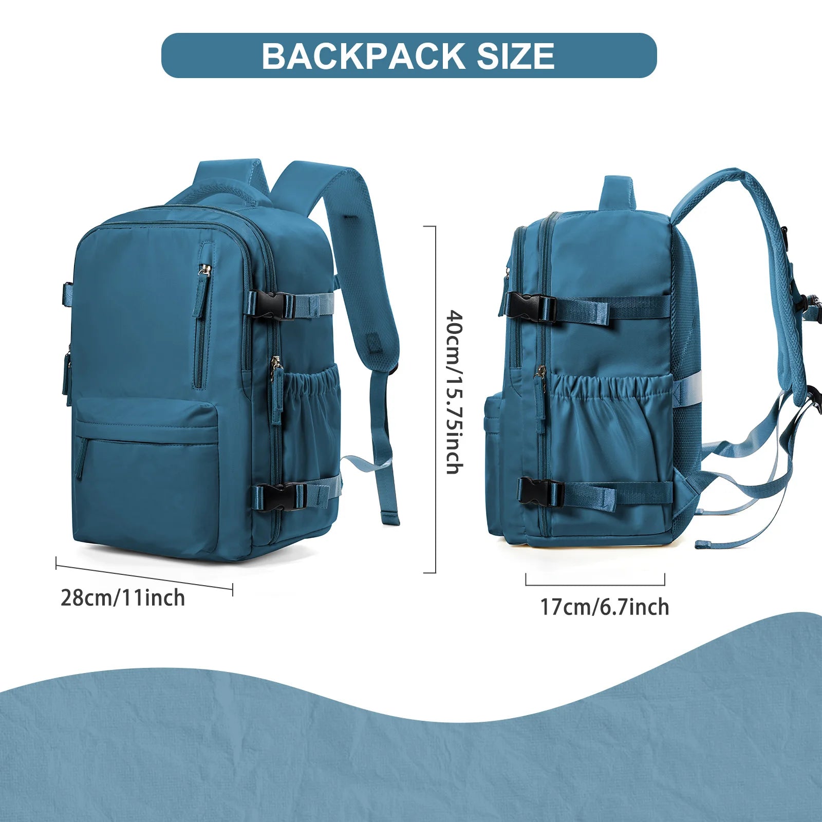 Cabin Airplane Travel Backpack 40x30x20, Hand Luggage Cabin Backpack Wizzair 40x30x20 Carry-Ons Men Women 15.6 inch Laptop Bags - Smarsty
