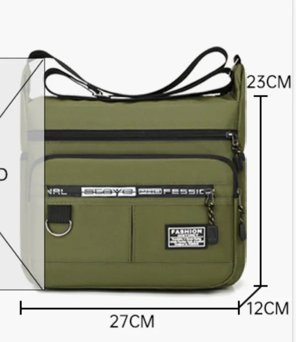 Oxford Shoulder Bag Large Capacity Crossbody Messenger Bag - Smarsty