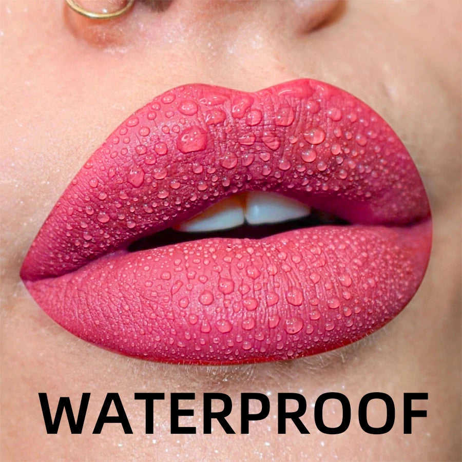 Matte Velvet Waterproof Lip Gloss With Hydrating Formula - Smarsty
