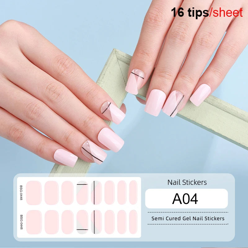 Gradient Auroras Gel Nail Strips for Easy DIY Manicure - Smarsty