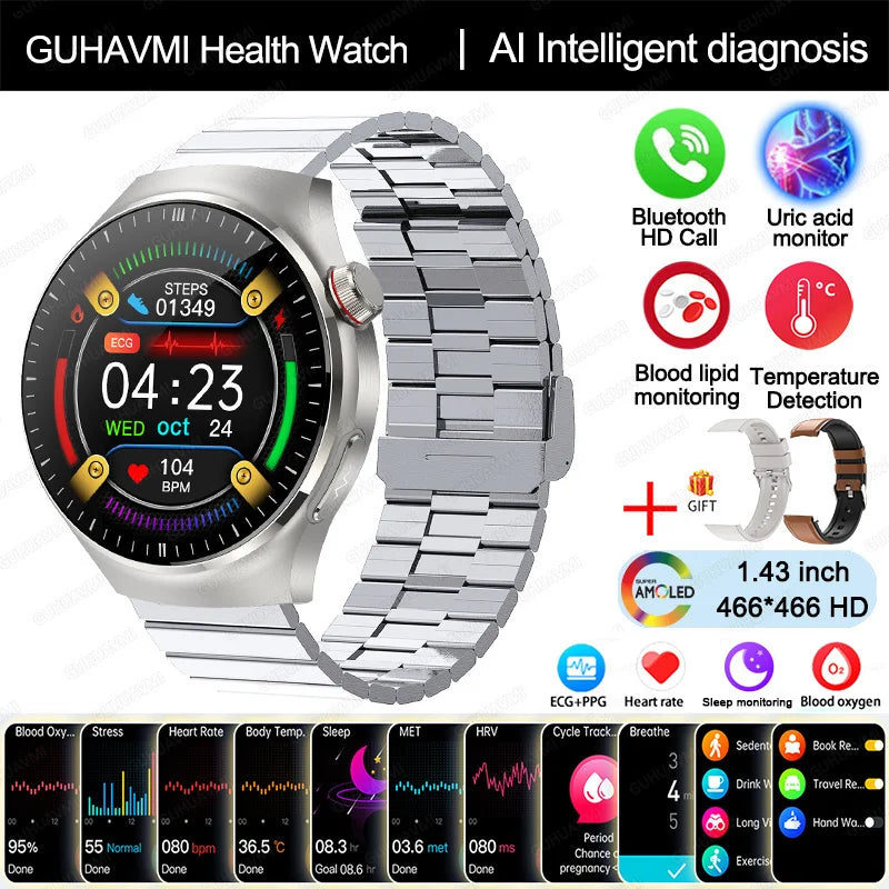 2025 Smart Health Watch with Blood Oxygen and ECG - Smarsty