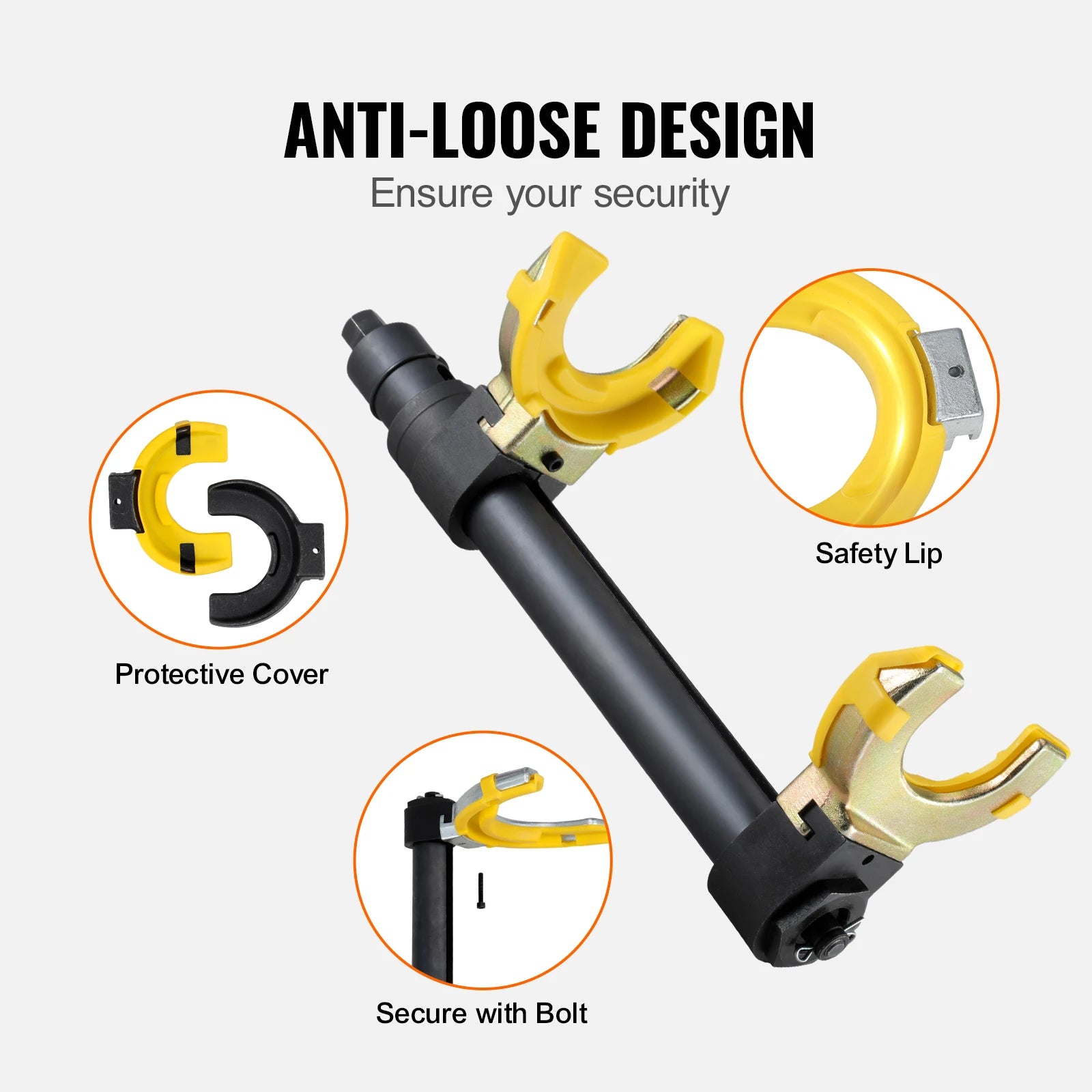 SucceBuy Strut Spring Compressor Macpherson Strut Spring Compressor Kit Interchangeable Fork Strut Coil Extractoror Remover Tool