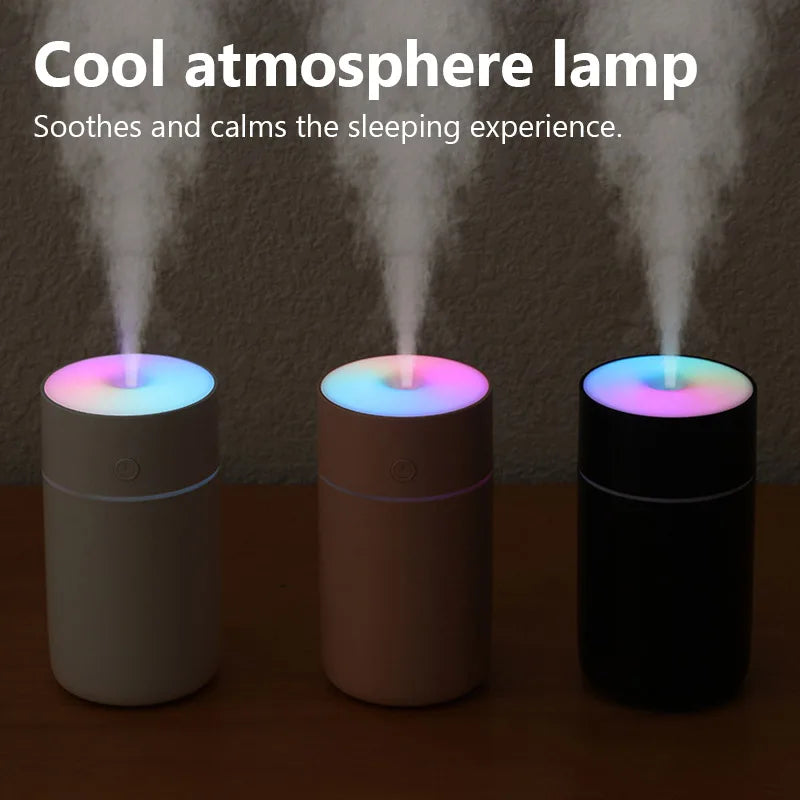 Colorful Portable USB Air Humidifier With Aromatherapy Feature - Smarsty