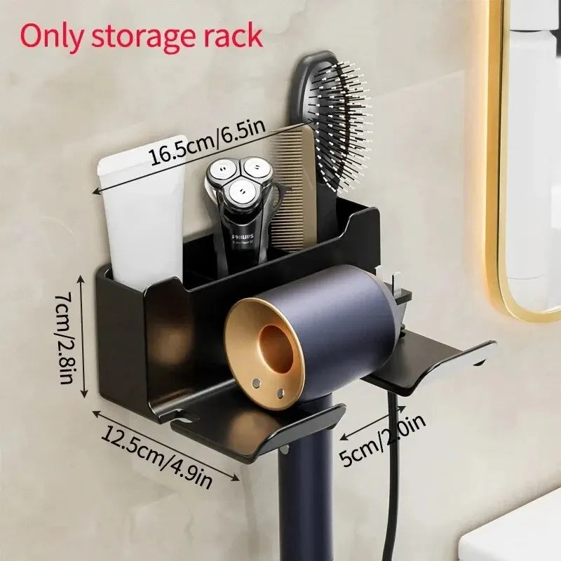 Multifunctional Wall Mounted Hair Dryer Stand Organizer - Smarsty