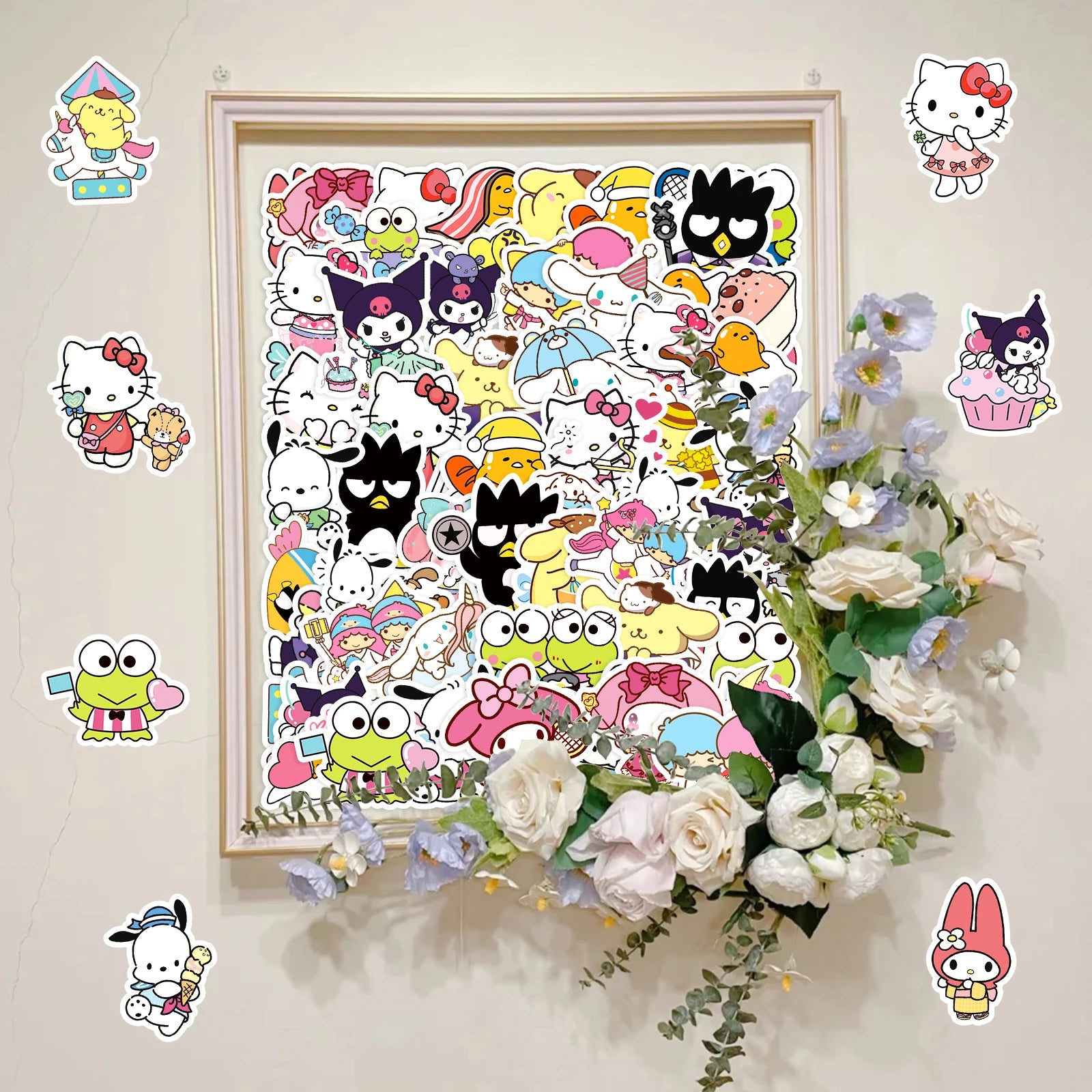MINISO Cute Sanrio Family Stickers for DIY Projects - Smarsty