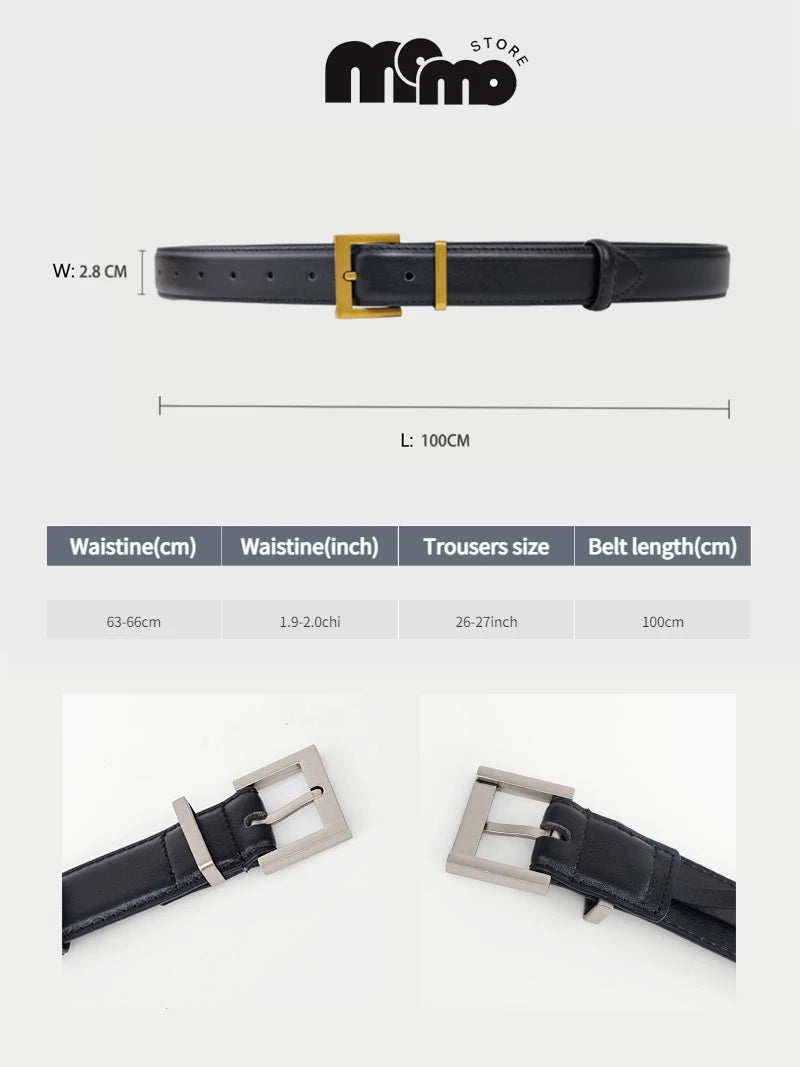 Luxury Double Genuine Leather Belt for Women - Smarsty