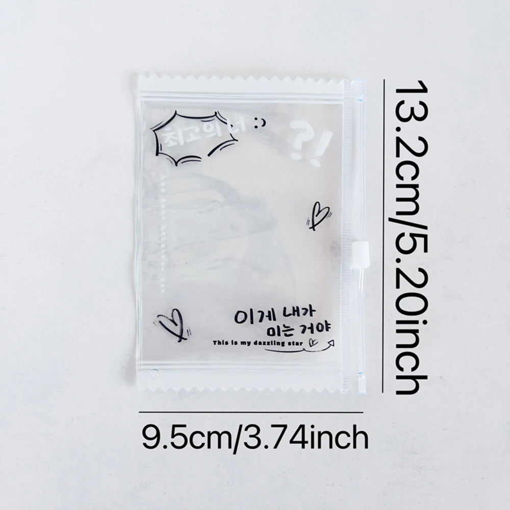 INS Transparent Candy Bag Badge Holder Korean Photocard Holder Display Bag Pendant Idol Photo Card Protective Cover Card Holder