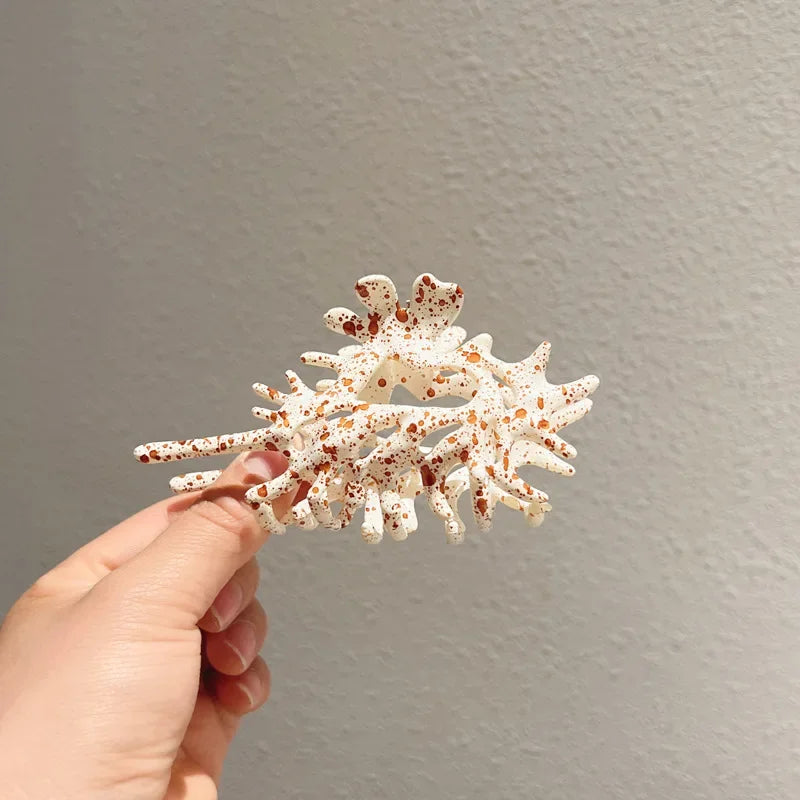 Colorful Conch Shell Hair Claw Clip For Summer Beach - Smarsty