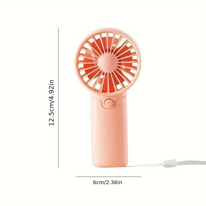 2025 Cute Mini Fan Portable Handheld Fan Lightweight Handy Fan Pocket Size Low Noise Small Electric Fan Student Gift Outdoor Fan - Smarsty