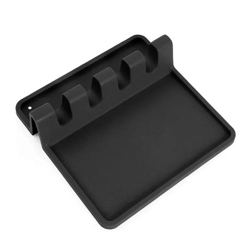 Silicone Tableware Drying Kitchen Utensil Rack Rest Holders Fork Spatula Multifunctional Shelf Organizer Non-Slip Storage Pad by Smarsty