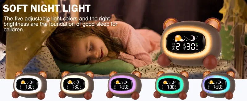 Kids Alarm Clock with Sleep Training and Sound Machine - Smarsty