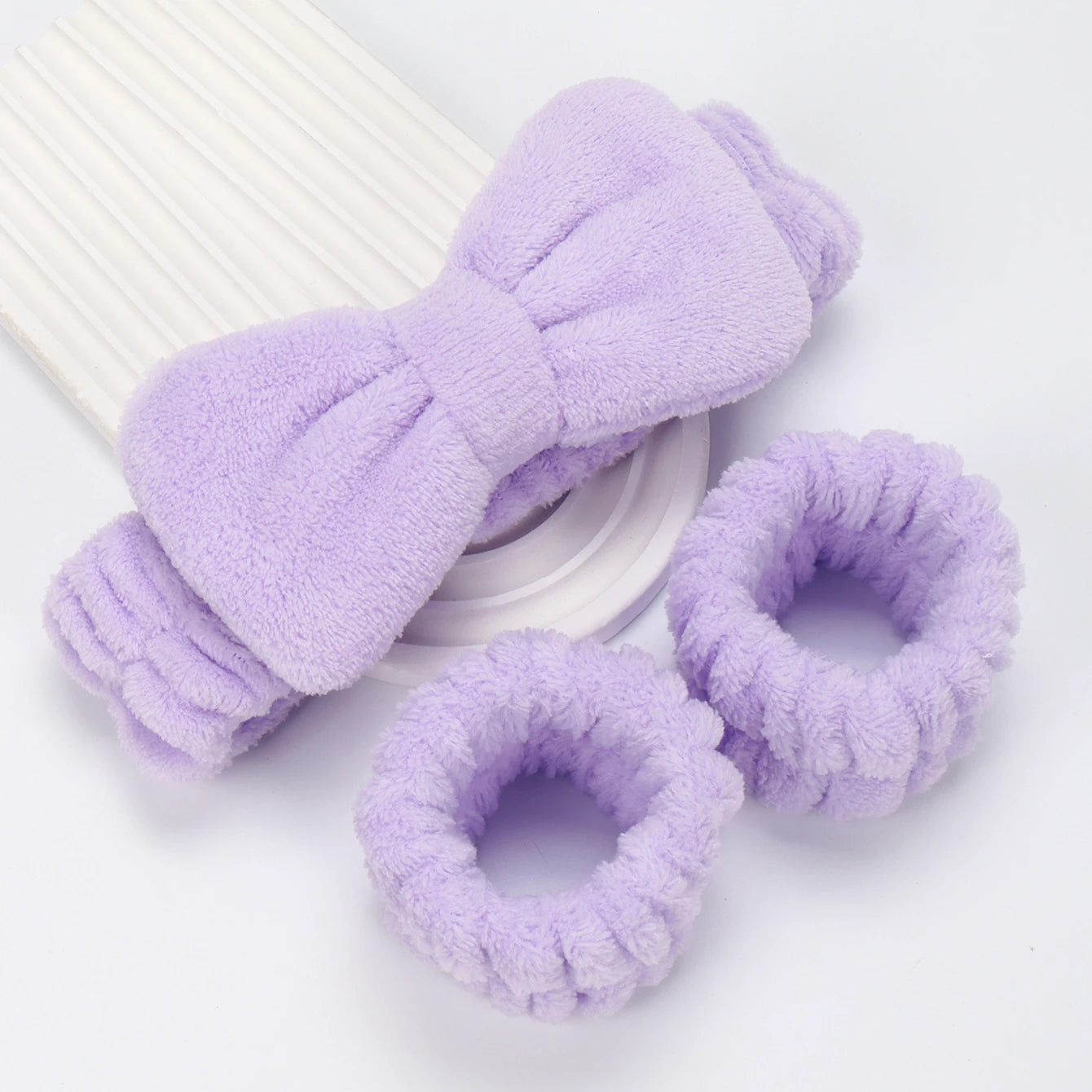 3 Piece Spa Headband Set for Makeup and Face Washing - Smarsty