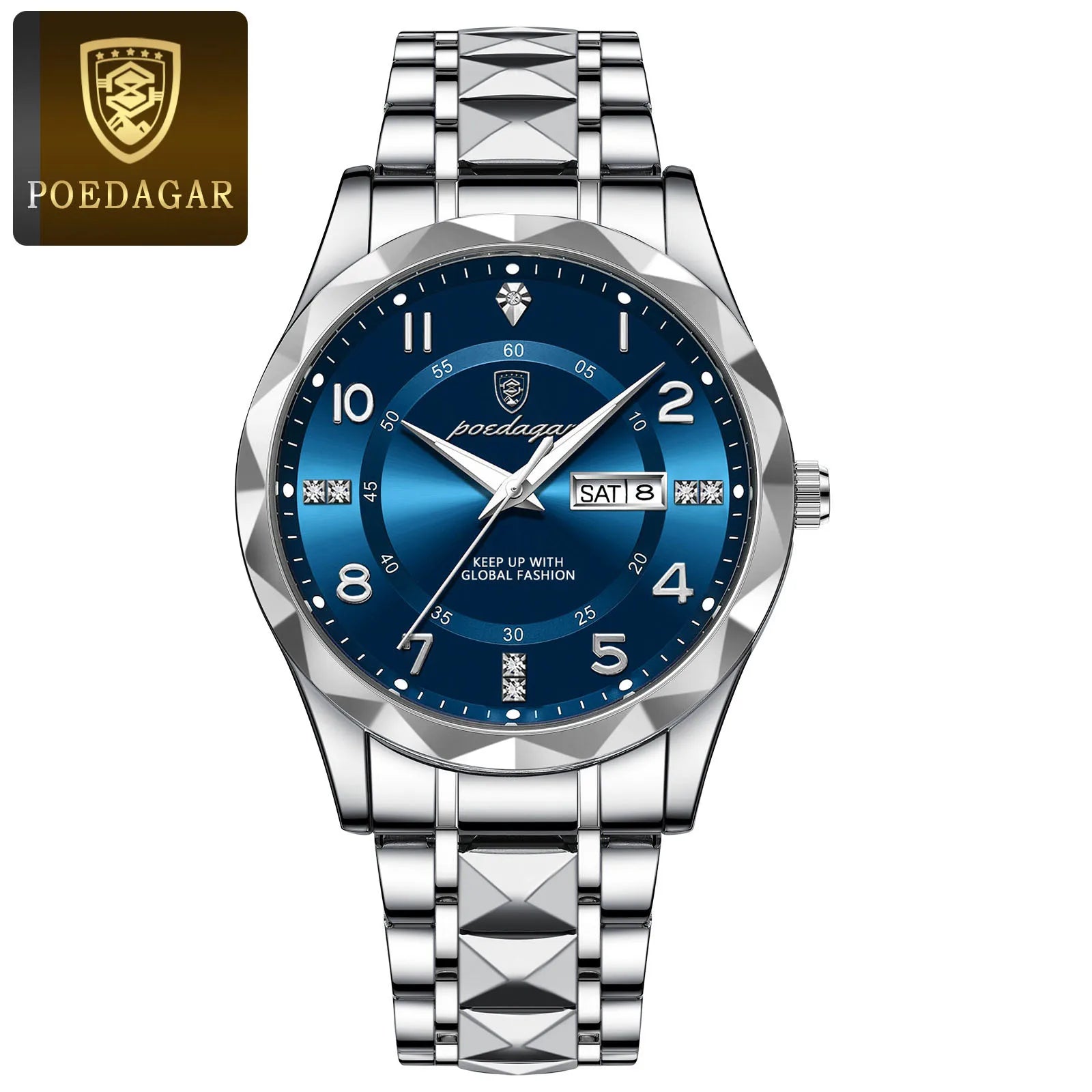 Luxury Waterproof Quartz Watch for Men with Luminous Dial - Smarsty
