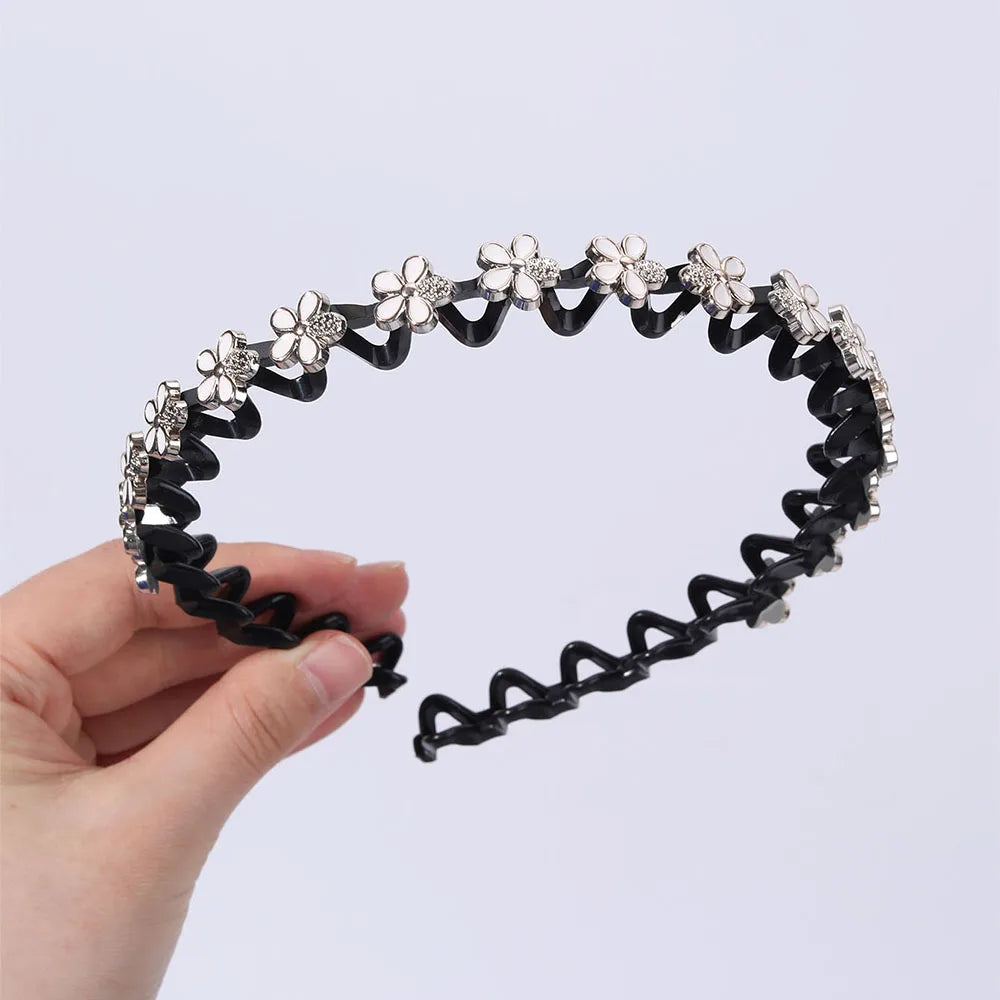 Non Slip Rhinestone Headbands With Secure Wave Grip - Smarsty