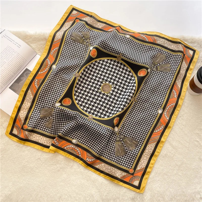 Luxury Women's Spring Polyester Scarf Soft Smooth Shawl - Smarsty