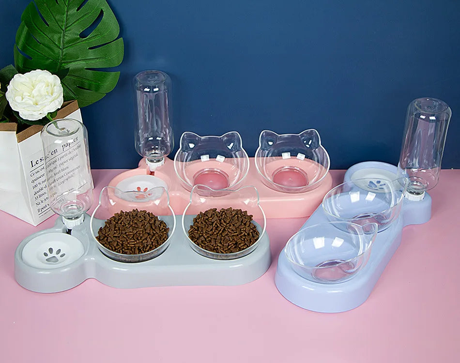 Elevated Cat and Dog Bowls for Easy Feeding - Smarsty