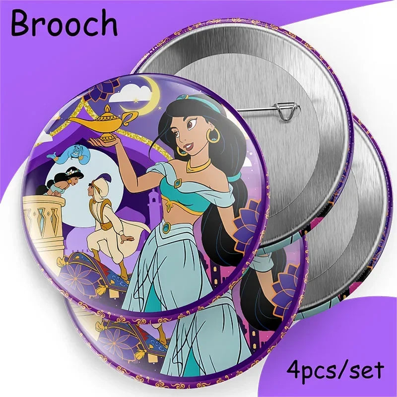 Jasmine Princess Aladdin Birthday Party Tableware Set - Smarsty
