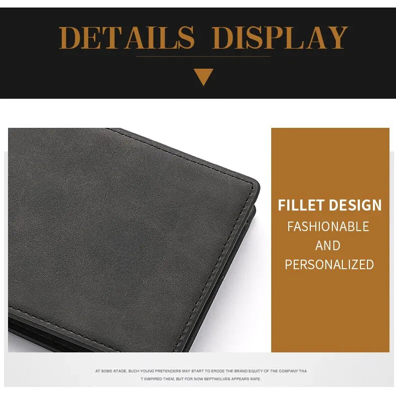 2025 New Wallet Men Short Dollar Clip Zipper Simple Soft Leather Lightweight - Smarsty