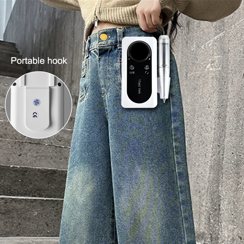 Rechargeable Electric Nail Drill Machine with High Speed - Smarsty