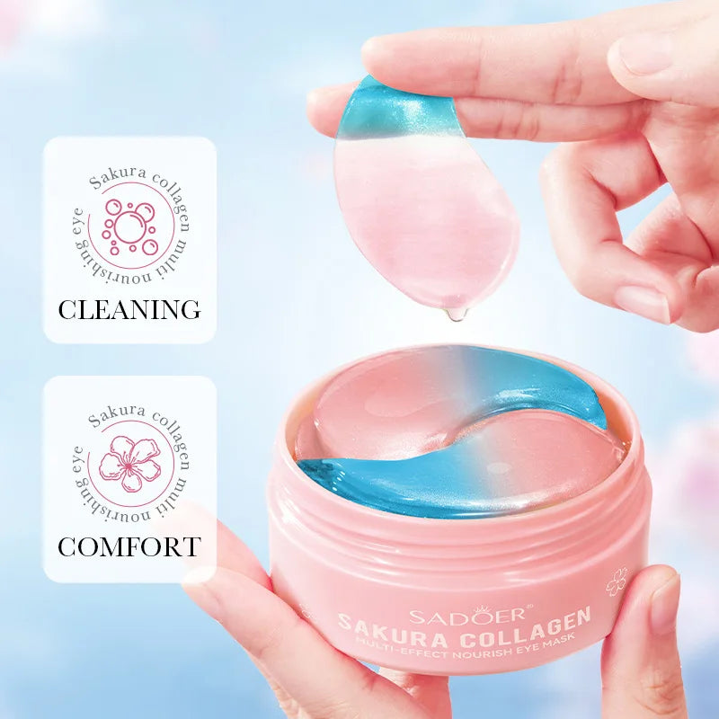 SADOER Sakura Collagen Eye Masks for Dark Circles Relief - Smarsty