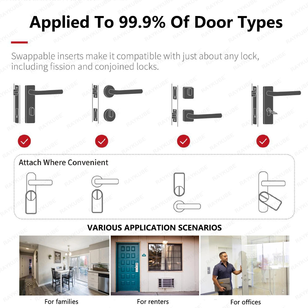 A1 Pro Bluetooth Smart Door Lock With Easy Installation - Smarsty