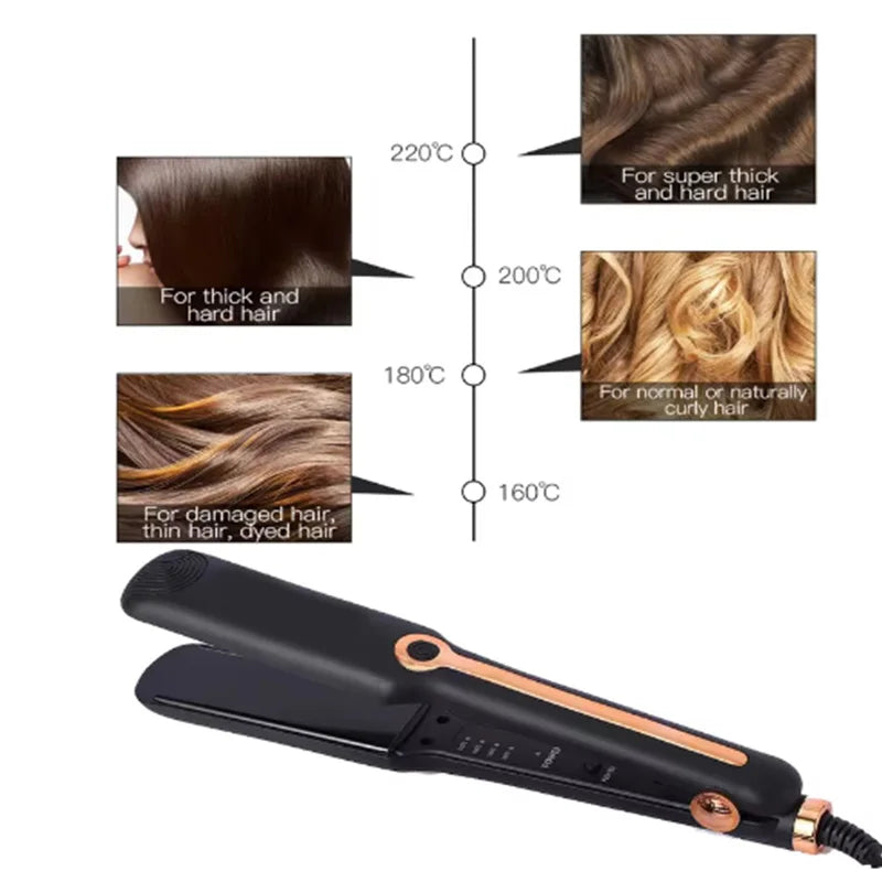 Professional Ceramic Flat Iron and Curler for Home Use - Smarsty