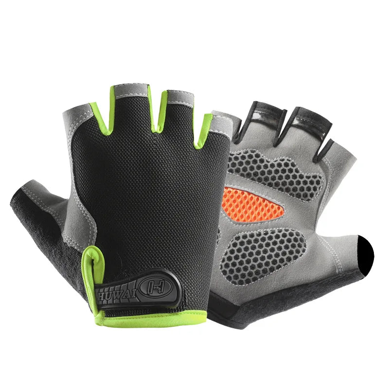 Breathable Anti Slip Fingerless Cycling Gloves for Men Women - Smarsty