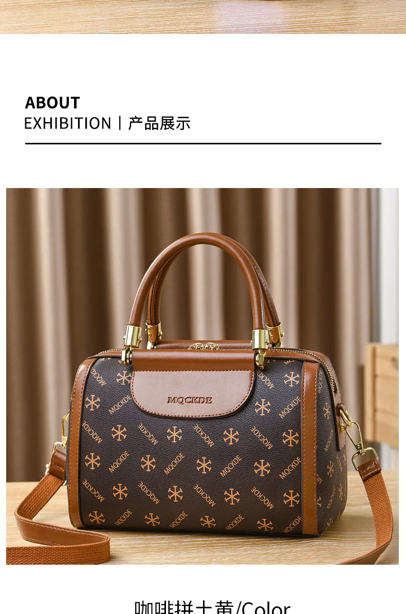 Soft Leather Women Crossbody Bag Large Capacity Versatile - Smarsty