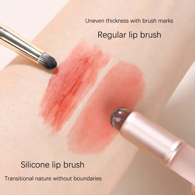 Silicone Lip Brush With Cover For Flawless Makeup - Smarsty