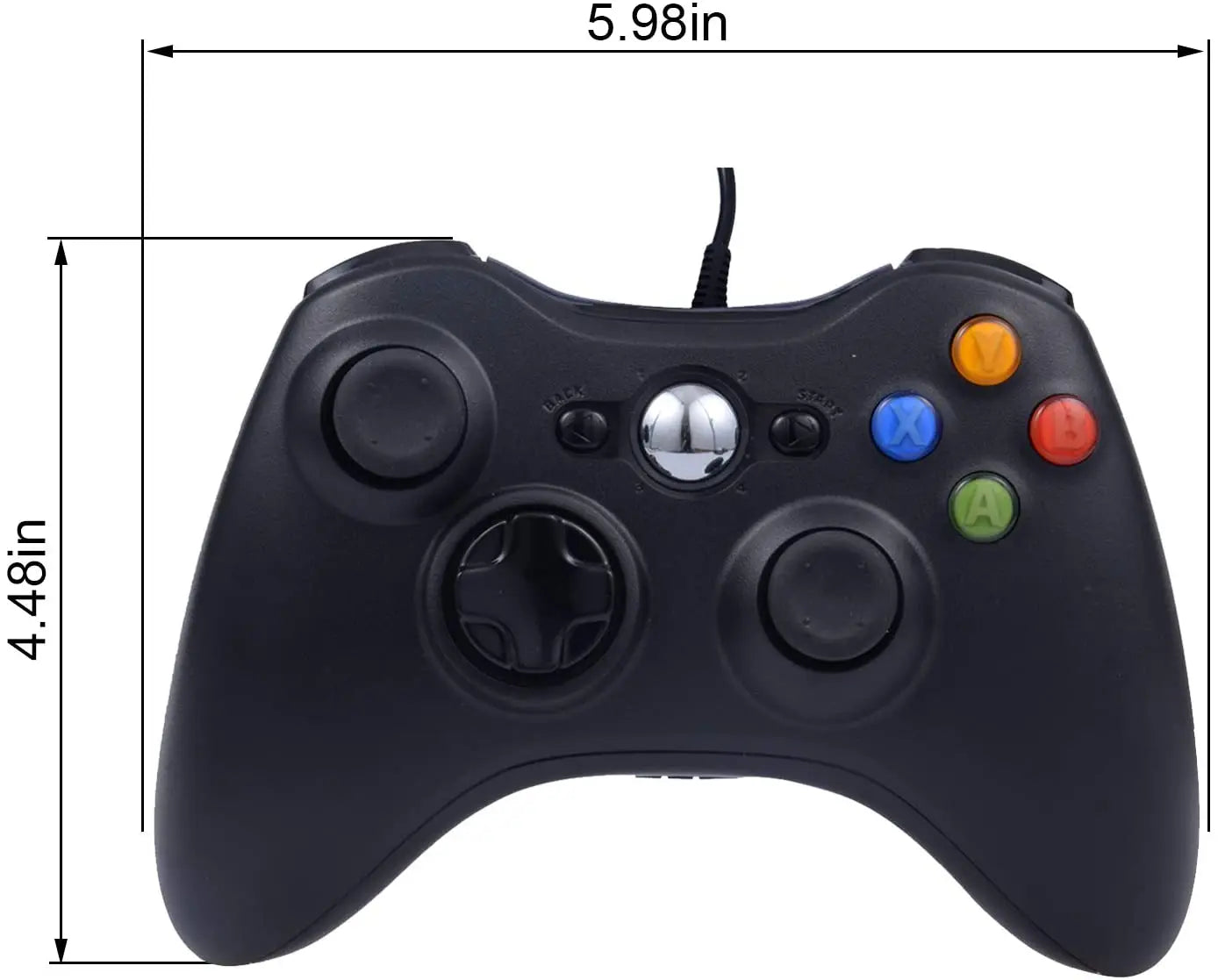 USB Wired Game Controller for Xbox 360 with Enhanced Precision - Smarsty
