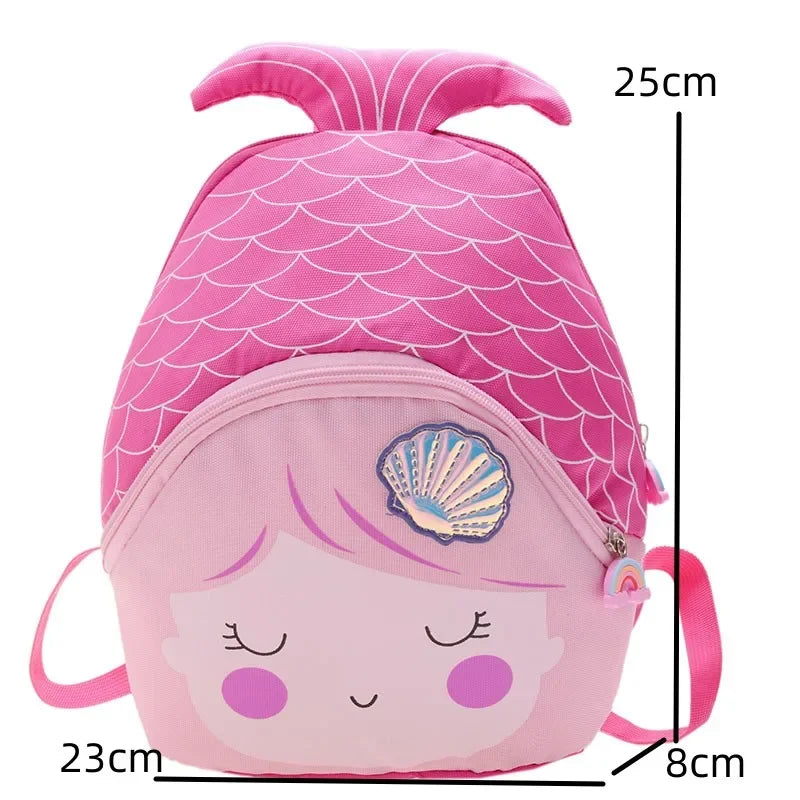 Princess Sequin Toddler Backpack Mermaid Fishtail Kids - Smarsty