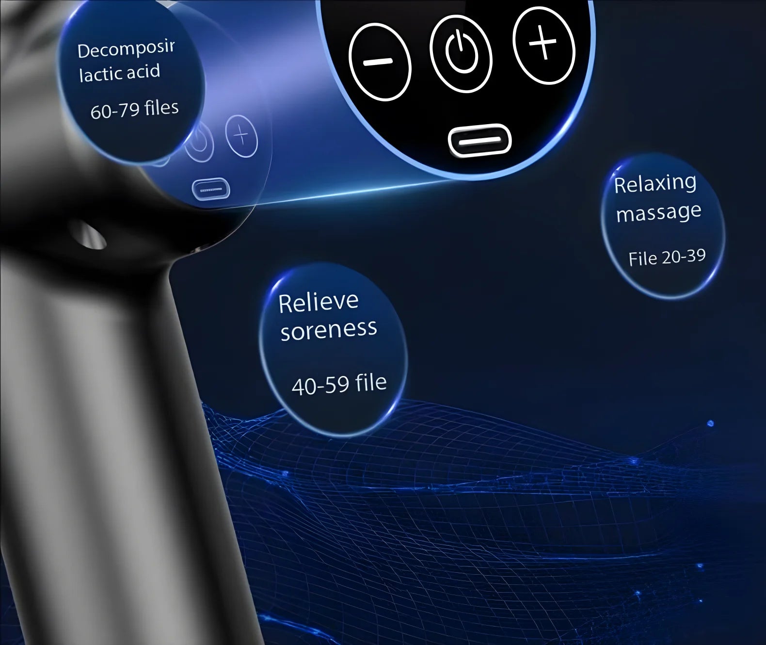 Lenovo Massage Gun for Deep Muscle Relief and Relaxation - Smarsty