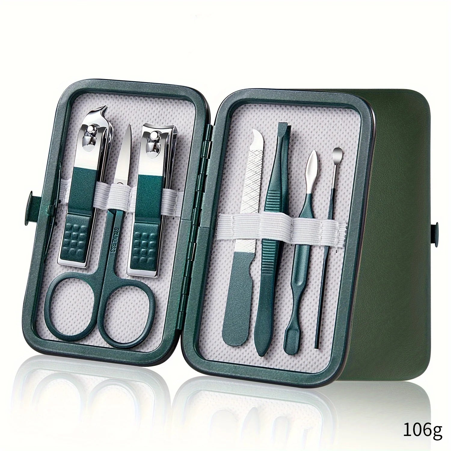 Stainless Steel Nail Care Kit with Travel Case - Smarsty