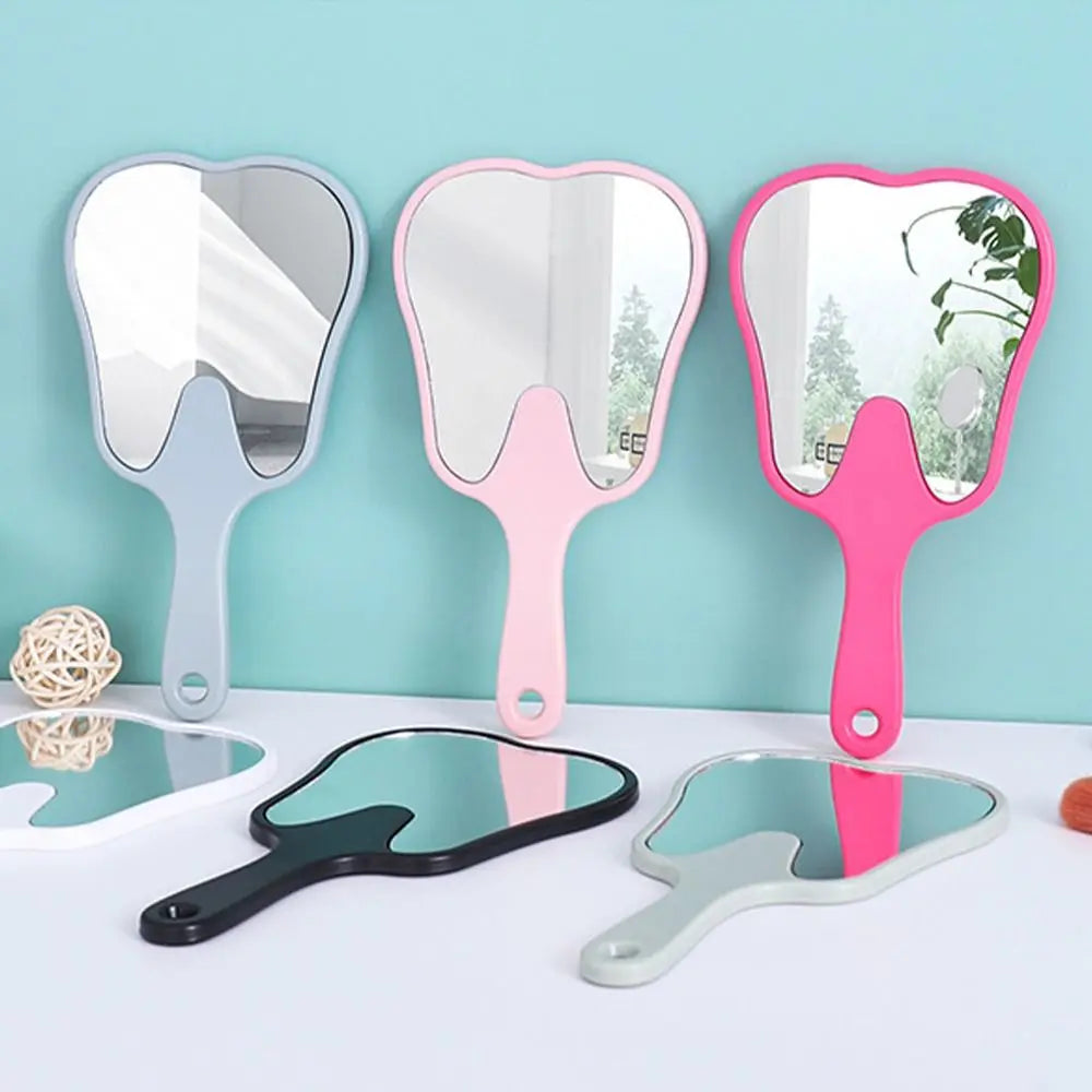 Tooth Shaped Handheld Mirror for Makeup and Dental Use - Smarsty