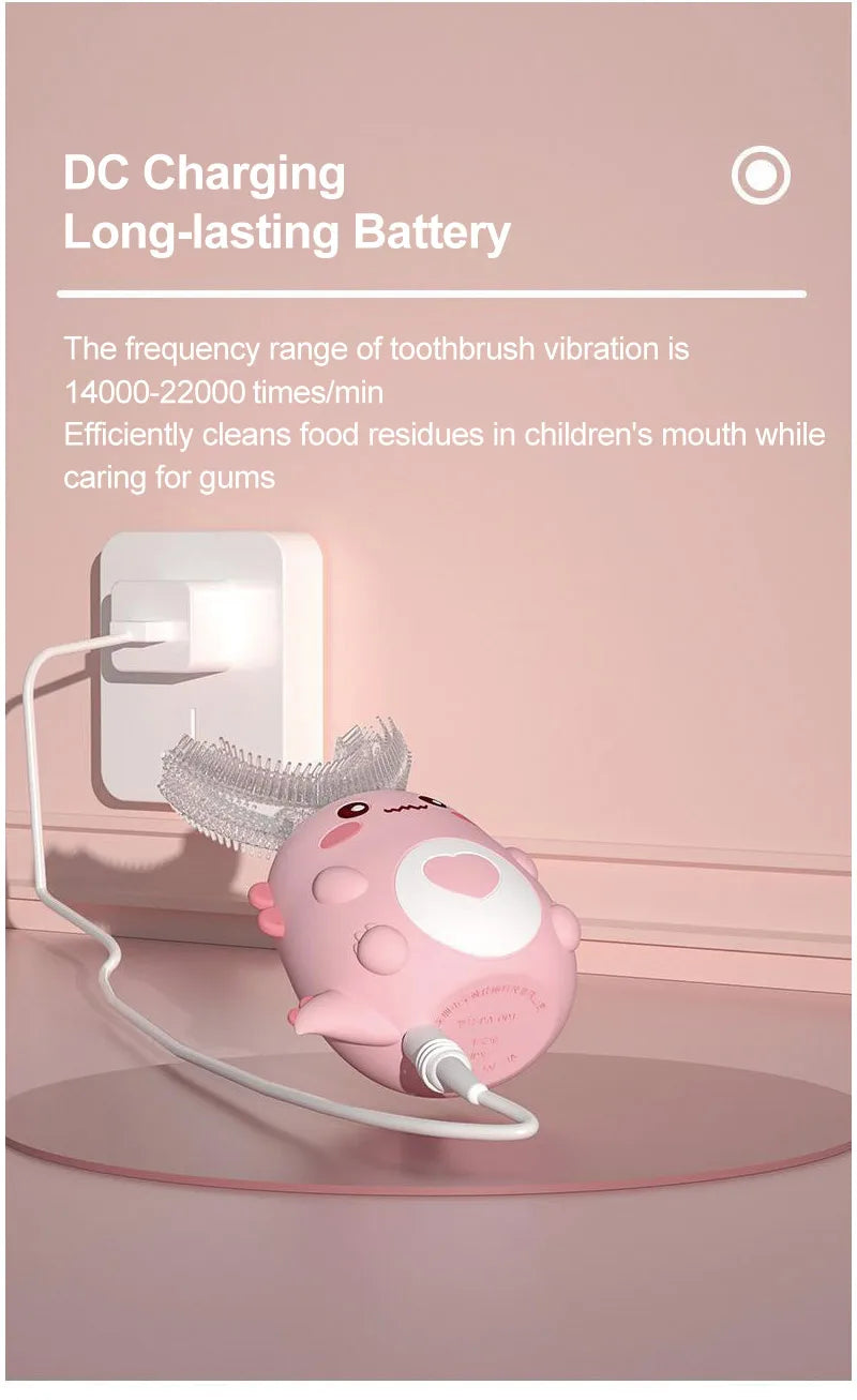 Children's Smart Electric Toothbrush with 360 Degree Cleaning - Smarsty