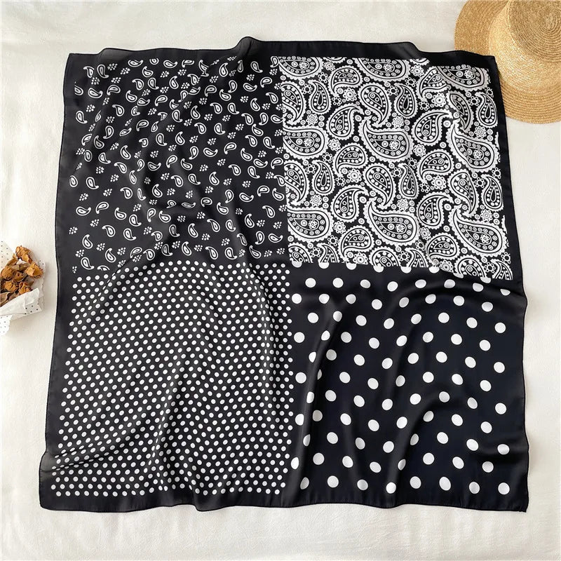 Luxury Women's Spring Polyester Scarf Soft Smooth Shawl - Smarsty