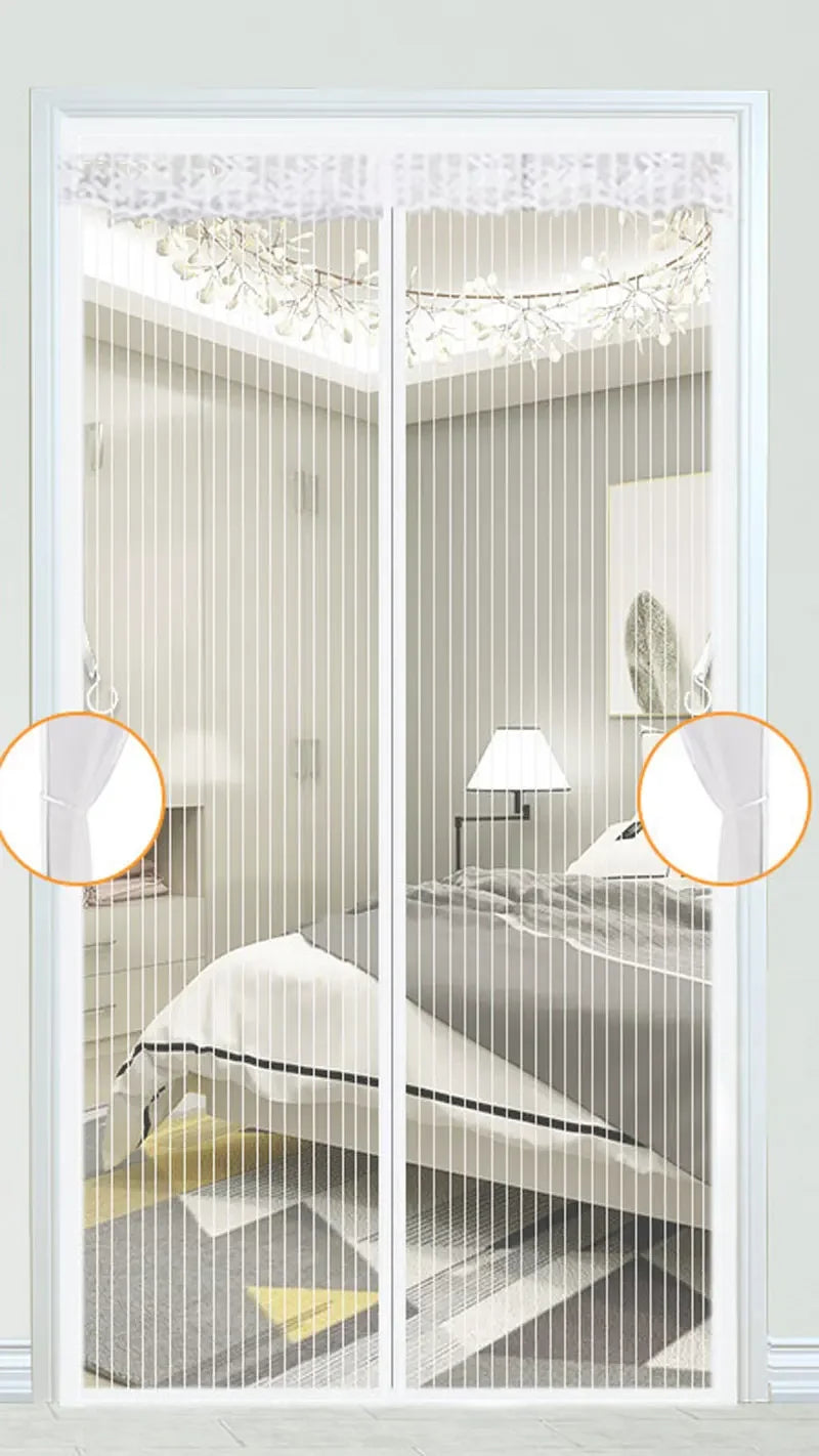 Heavy Duty Magnetic Screen Door Mesh Curtain for Bug Protection - Smarsty