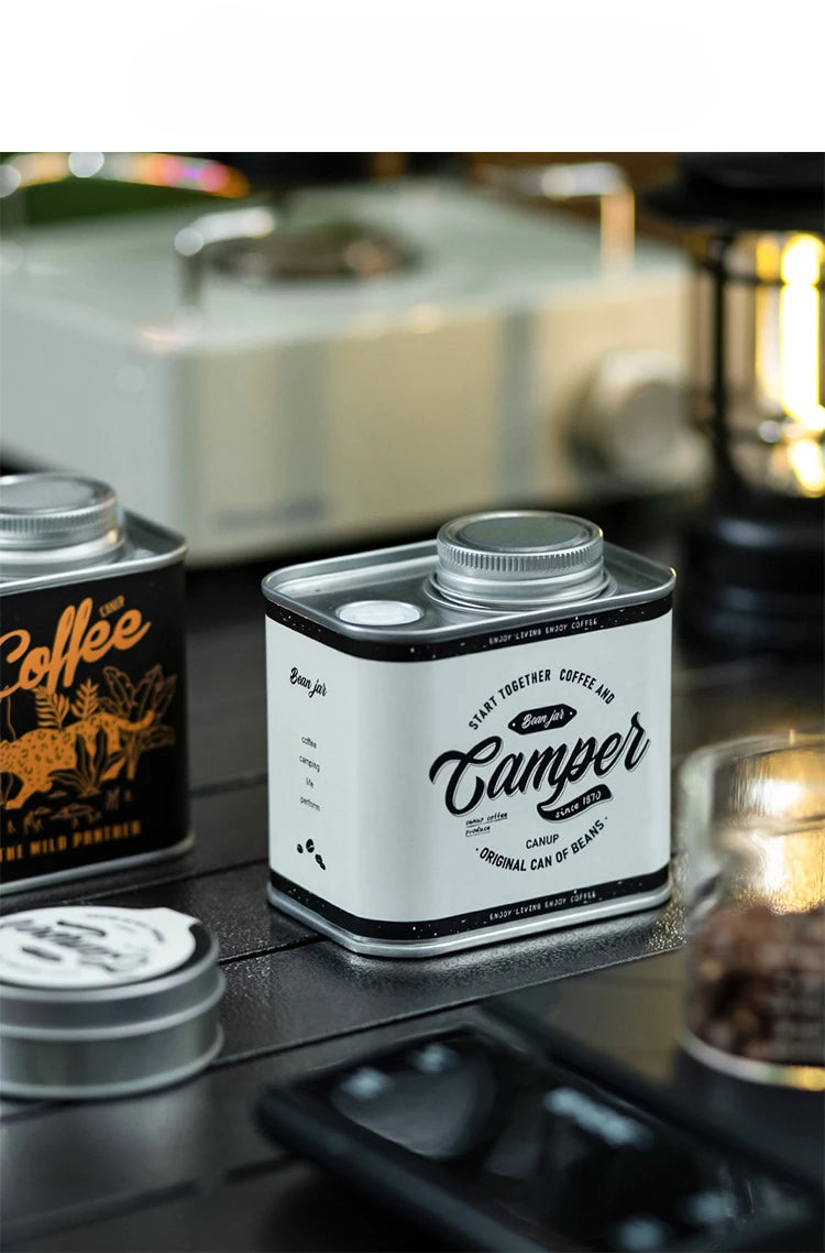 1/2pcs Household Kitchen Storage Jar, Sealed Coffee Bean Jar, Outdoor Camping Coffee Bean Moisture-Proof And Fresh-Keeping Jar by Smarsty