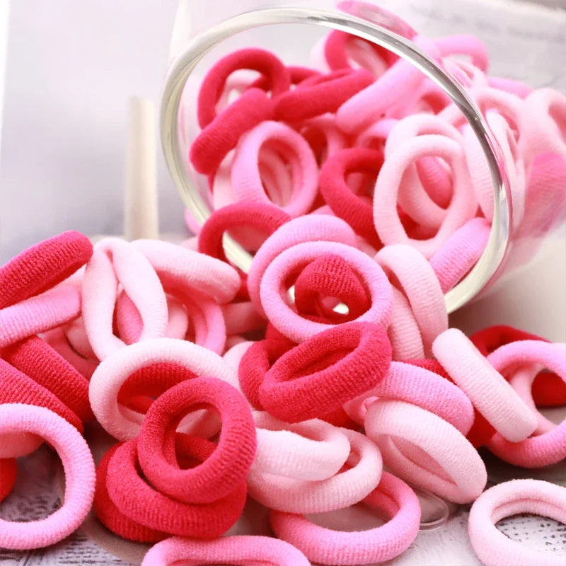 200 Pack Nylon Hair Bands Colorful Gentle No Damage - Smarsty