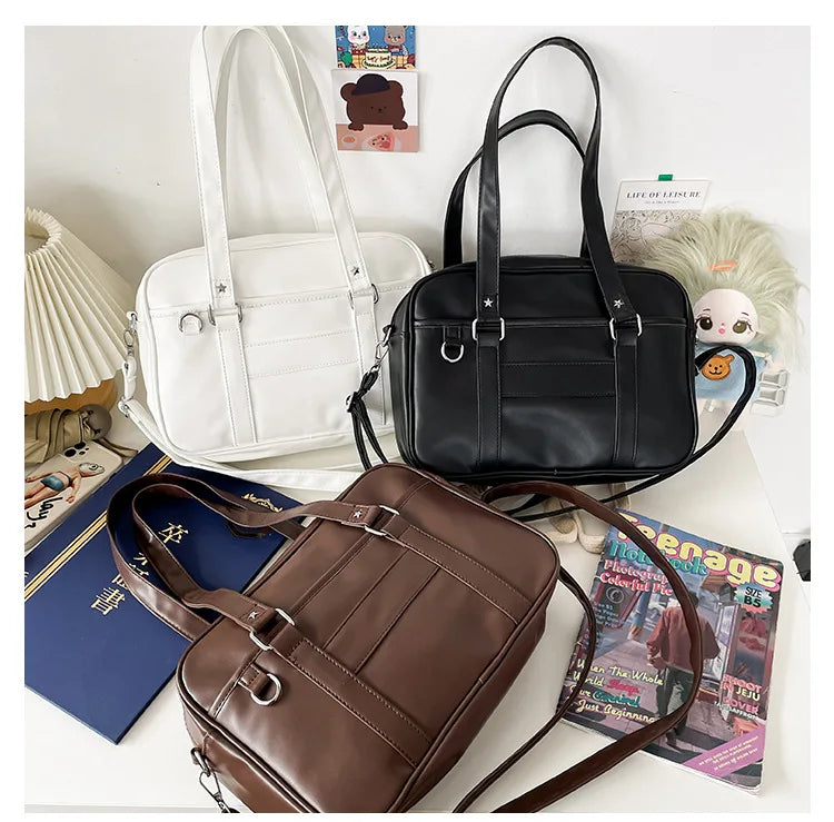 Japanese Style JK Bag Women PU Leather Crossbody Bag - Smarsty