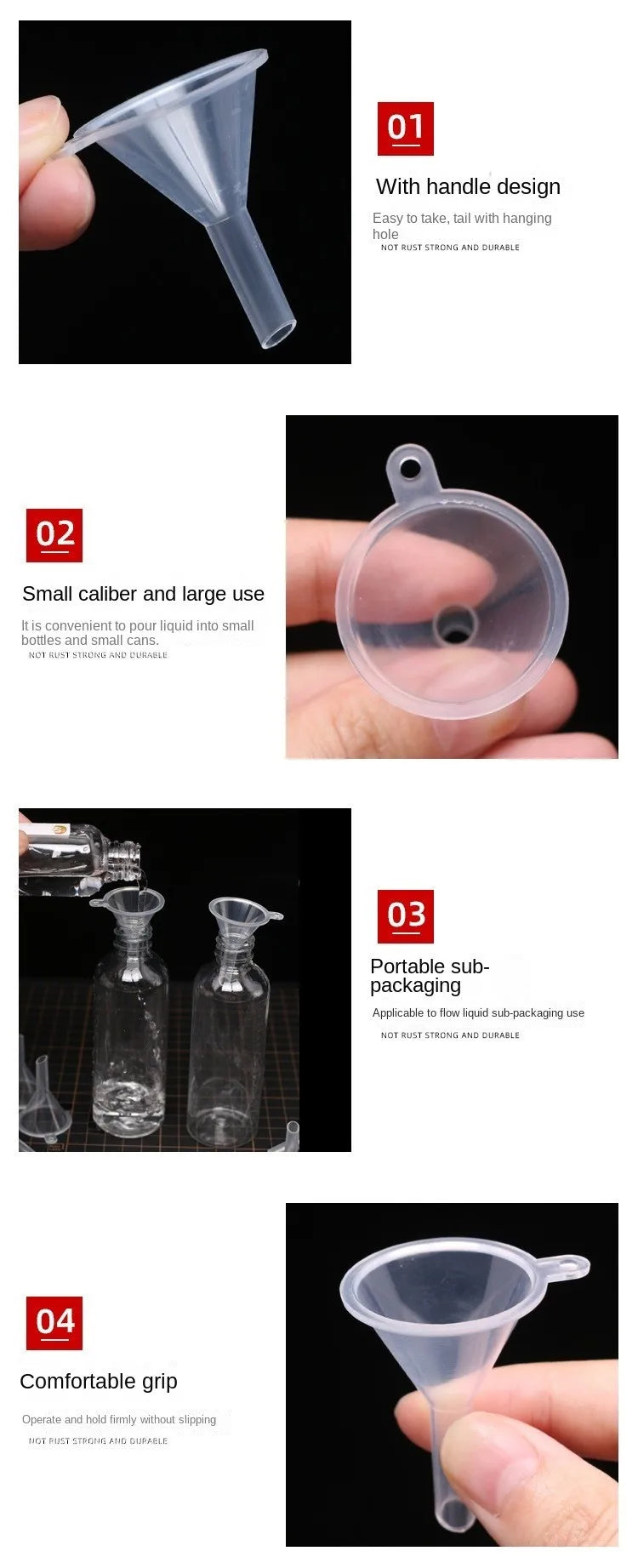 10 Pcs Mini Funnel Set for Easy Liquid Transfer - Smarsty