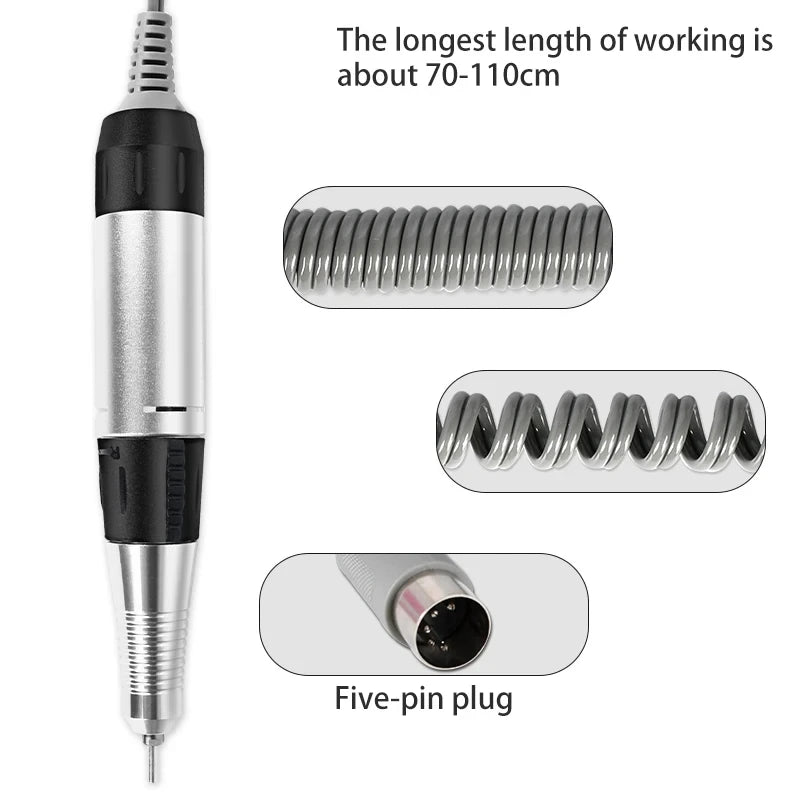 Professional Electric Nail Drill 35000RPM Portable Manicure Machine - Smarsty